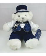 Vtg 2000 Dan Dee Millennium Keepsake White Boy Bear 19&quot; Plush In Blue Su... - $14.30