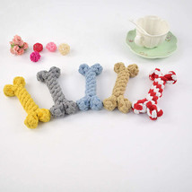Knitted Knot Cotton Rope Bone Toy - $216.25 MXN