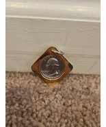 1972 Quarter Vintage Novelty Keychain Tag 1.5&#39;&#39; Silver Color - $12.33 CAD