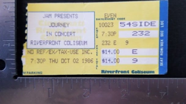 JOURNEY / GLASS TIGER - OCTOBER 02, 1986 CINCINNATTI, OH CONCERT TICKET ... - $18.00