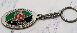 1998 NASCAR Bobby Labonte #18 Interstate Batteries Pewter Keychain - £4.43 GBP