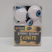 Halloween 10 Eyeball String Lights Battery Operated - New!  - £10.56 GBP