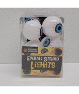 Halloween 10 Eyeball String Lights Battery Operated - New!  - £10.58 GBP