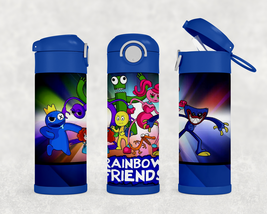 Personalized Rainbow Friends 12oz Kids Stainless Steel Water Bottle - £17.24 GBP
