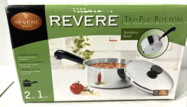 New Usa Vintage Revere Ware 2 Qt Pot With Lid (Nos) Tri Ply - £118.98 GBP