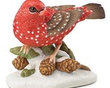 Lenox Strawberry Finch Garden Bird Figurine Annual Pine Cones 2016 Chris... - £55.04 GBP