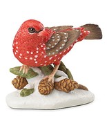 Lenox Strawberry Finch Garden Bird Figurine Annual Pine Cones 2016 Chris... - £54.75 GBP
