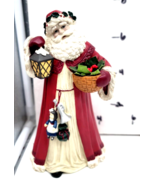 Midwest of Cannon Falls Santa with Lamp &amp; Gift Basket Father Christmas F... - $370.63 MXN