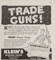 1942 Print Ad Klein&#39;s Sporting Goods Will Trade or Cash for Guns Chicago,IL - $13.93