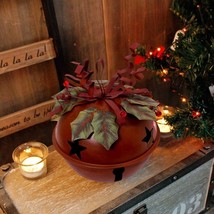 Christmas Jingle Bell Decoration Rustic Red Jingle Bell Hanging Christma... - $14.95+