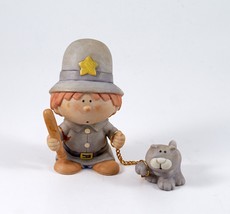 Old School Cop Arresting Cat Figurine George Good Fabrizio Bumpkins 3-3/... - $14.99