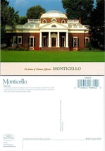 Virginia Albemarle County Monticello West Front Thomas Jefferson VTG Postcard - £7.51 GBP