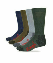 Wrangler Mens Riggs Workwear Moisture Wicking Cushion Boot Crew Socks 4 Pair - $19.99