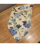 Waverly Blossom Hill Tablerunner Farmhouse Blue Yellow French Country Fl... - $459.21 MXN