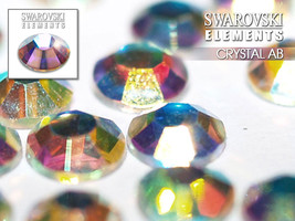 Swarovski Flat Back (NON HOTFIX) Crystal AB Rhinestones SS08Ø2.5mm (100 Pcs/Bag) - £5.44 GBP