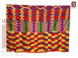 Kente Cloth Ghana African Handwoven Fabric Ashanti Kente African Art 6 yards - £270.67 GBP