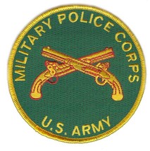 Army Military Police Corps Crossed Pistols 4&quot; Embroidered Mp Branch Patch - $28.99