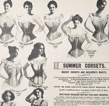 1900 Womens Summer Corsets Advertisement Victorian Sears Roebuck 5.25 x 7&quot; - $368.12 MXN