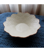 LENOX decorative bowl 7.5&quot; top 4&quot; bottom diam. cream 24K gold trim (hall... - £27.09 GBP