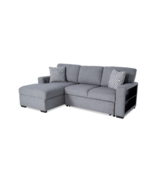 Bob&#39;s Discount Furniture Playday Gray 93&#39;&#39; 2 Piece Left Arm Facing Pop-U... - $659.00