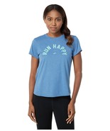 Brooks Women Crew Neck Short Sleeve Distance Graphic Tee T-Shirt Run Hap... - $30.55 CAD