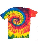 PETITE RAINBOW TYE DYED TEE SHIRT unisex SIZE MED hippie tie dye NEW SWI... - $9.08 CAD