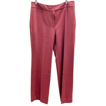 Chico&#39;s Womens 2R Rust Red Dress Pants Zipper Fly - £27.26 GBP