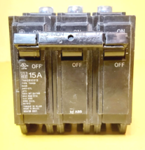 ⚡ GENERAL ELECTRIC GE THHQB32015 15A 240V 3POLE 3-PHASE BOLT-ON CIRCUIT ... - $44.00