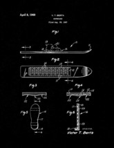 Snowboard Patent Print - Black Matte - £6.23 GBP+