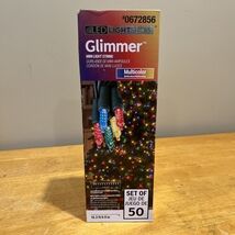 Glimmer LED Mini Christmas lights Multicolor Set of 50 - 16.3ft Gemmy Li... - $19.79