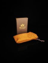 Brizard and Co Genuine Ostrich Blue V Cigar Cutter with Pouch NIB image 4