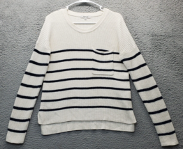 Madewell Sweater Women&#39;s XS Multi Knit Striped Long Sleeve Crew Neck Pullover - £12.01 GBP