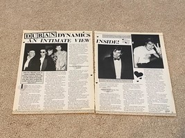 Duran Duran teen magazine pinup clipping Wow pix Intimate view inside 2 ... - $48.34 MXN