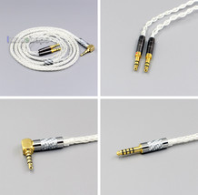 99% Pure Silver 8 Core 2.5mm 4.4mm 3.5mm XLR Headphone Earphone Cable Fo... - £72.11 GBP