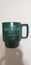 Designworks Ink I Like Big Books and I Cannot Lie Ceramic Mug Green (12 fl oz) - £9.71 GBP