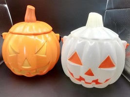 Haloween Popcorn Bucket--Choose either White &amp; Orange one or Buy Two at Discount - £17.95 GBP