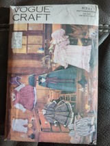 Vintage Vogue Craft Early American Doll Clothes PATTERN #8337 For 18" Dolls - $9.49