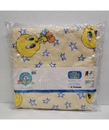 Vintage 1997 Looney Tunes Tweety Baby Blanket Fold Away Comforter A-Font... - $148.40