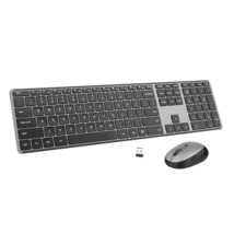 Wireless Keyboard and Mouse Combo: 2.4Ghz Cordless Silent Keyboard Mouse Set, Re - £62.92 GBP