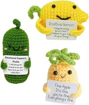 Cute Doll Funny Crochet Inspirational with Positive Card Birthday Gifts ... - $32.23