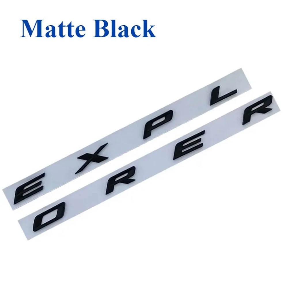 3D ABS Logo EXPLORER Letters Emblem Car Front Hood Bonnet Badge For Ford EXPLORE