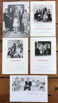 Set Vtg 50s Mid Century Rye NY Hubbells Family Christmas Bulletins Holiday Cards - £97.96 GBP