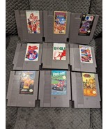 Original Nintendo NES Game Lot 9 Games cartridges mostly sports Baseball... - £39.52 GBP