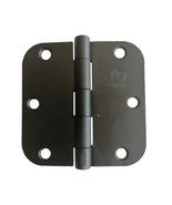 (2) 3.5&quot; Matte Black 3.5&quot;x3.5&quot;  Interior Door Hinges with 5/8&quot; Radius 15... - $21.35 CAD