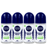 4 x Nivea Men Sensitive Protect  Antiperspirant Deodorant Roll On 50ml/1... - £26.44 GBP