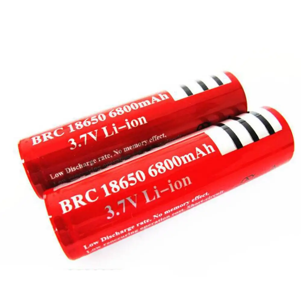 Sporting 2pcs 3.7V 6800mAh 18650 Battery Rechargeable for Flashlight Tor... - £15.94 GBP