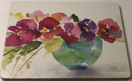 $20 Lanie Loreth Pimpernel Watercolor Floral Floating Blooms Placemats Set 4 - £19.21 GBP