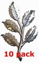 Metal Stampings Rose Leaf Leaves Plants Flowers Decor STEEL .020&quot; Thickness L45 - £8.17 GBP