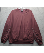 New Balance Rain Jacket Men&#39;s 2XL Burgundy Mesh Lined Golf Performance P... - $40.07 CAD