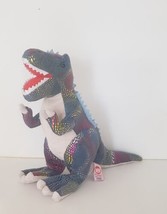 Fiesta Blue Glitter Plush 11&quot; T Rex Dinosaur Stuffed Animal Purple - £23.69 GBP